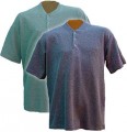 Men's Short-Sleeved Weathered Henley