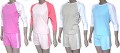 HANES Women's Contrast Sleeve Spandex Shirt