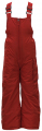 Girl's Insulated Red Bib Ski Pants