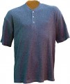 Men's Charcoal Short Sleeve Waffle Knit Thermal Shirt